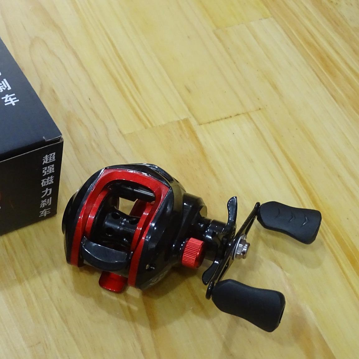 Combo 490K - Cần ngang lure 2 ngọn, Máy ngang FISHING REEL, Dây PE SW