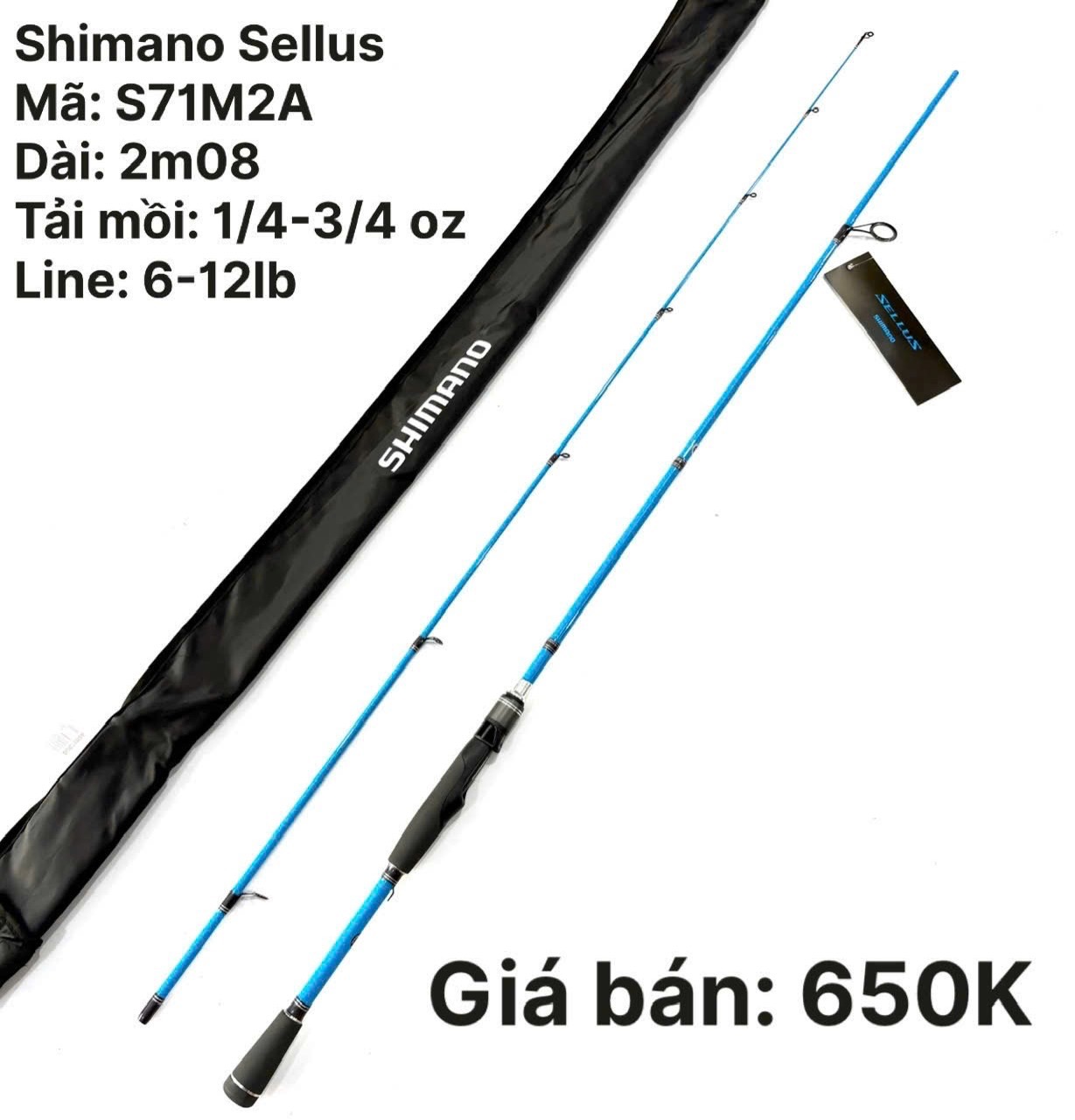 Cần Shimano Sellus Chính Hãng Khoen Titanium Oxide