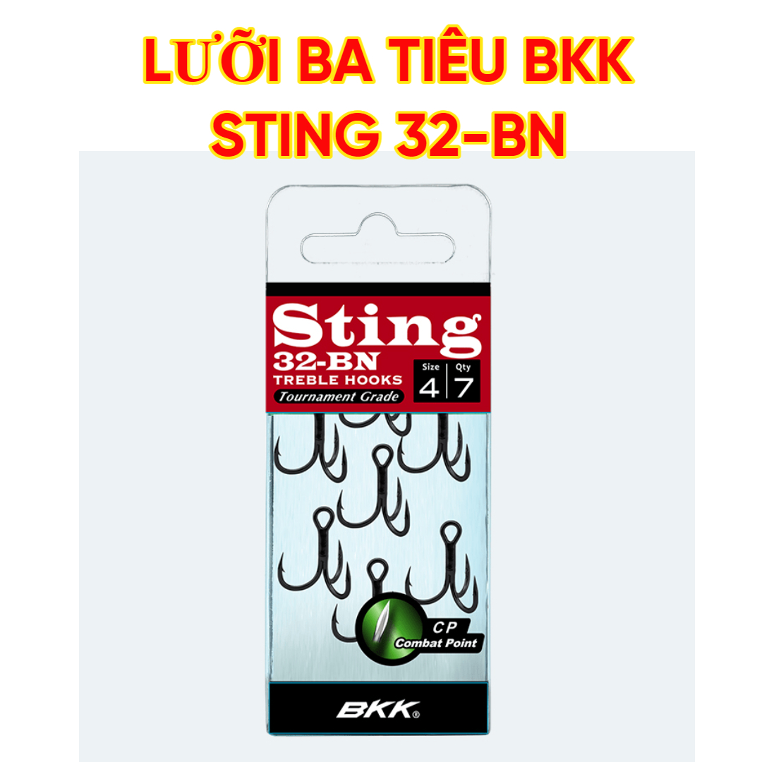 Lưỡi câu ba tiêu BKK Sting 32-BN