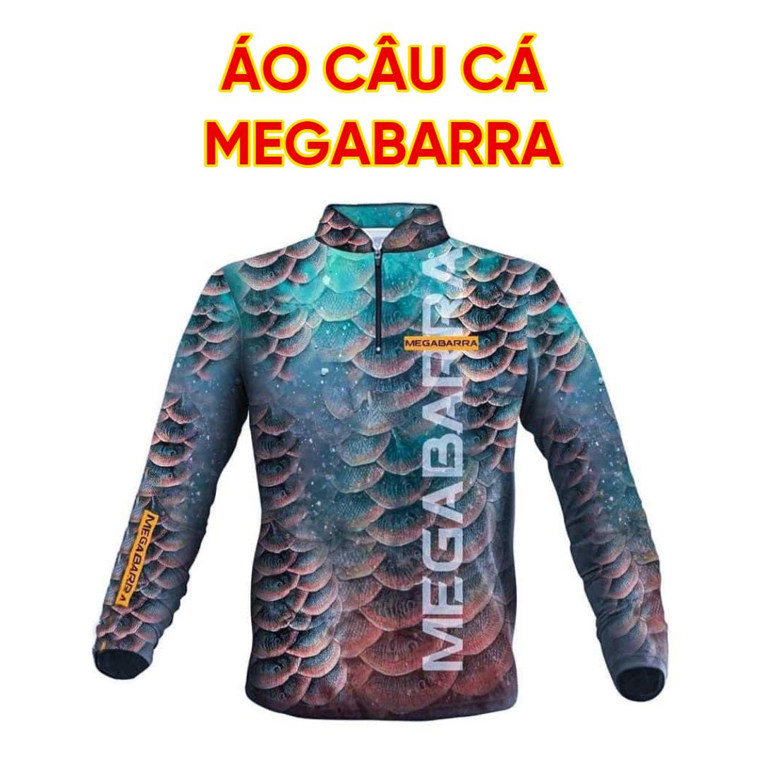 Áo câu cá Megabara vải thun lạnh chống nóng