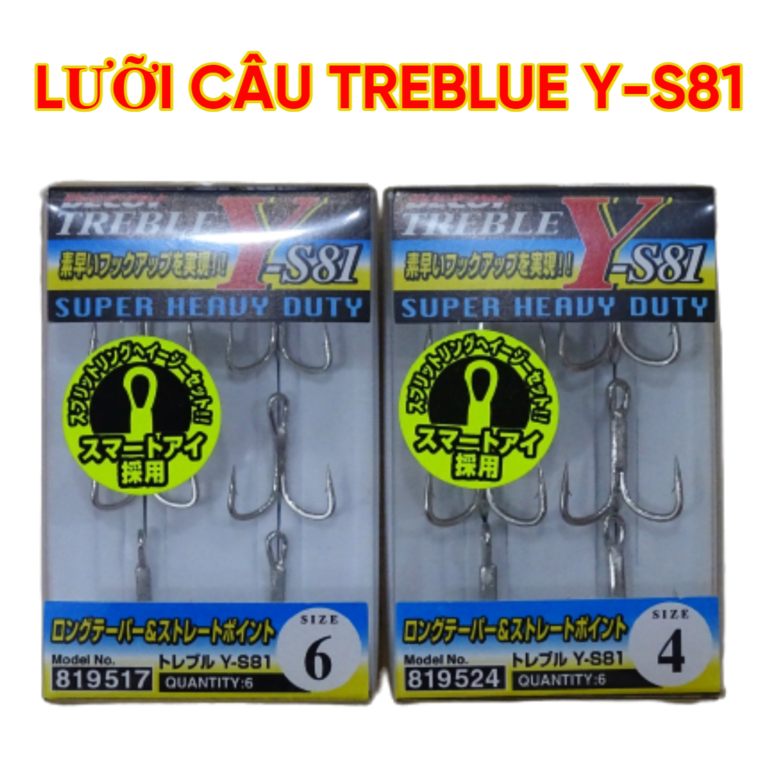 Lưỡi câu ba tiêu TREBLE Y-S81