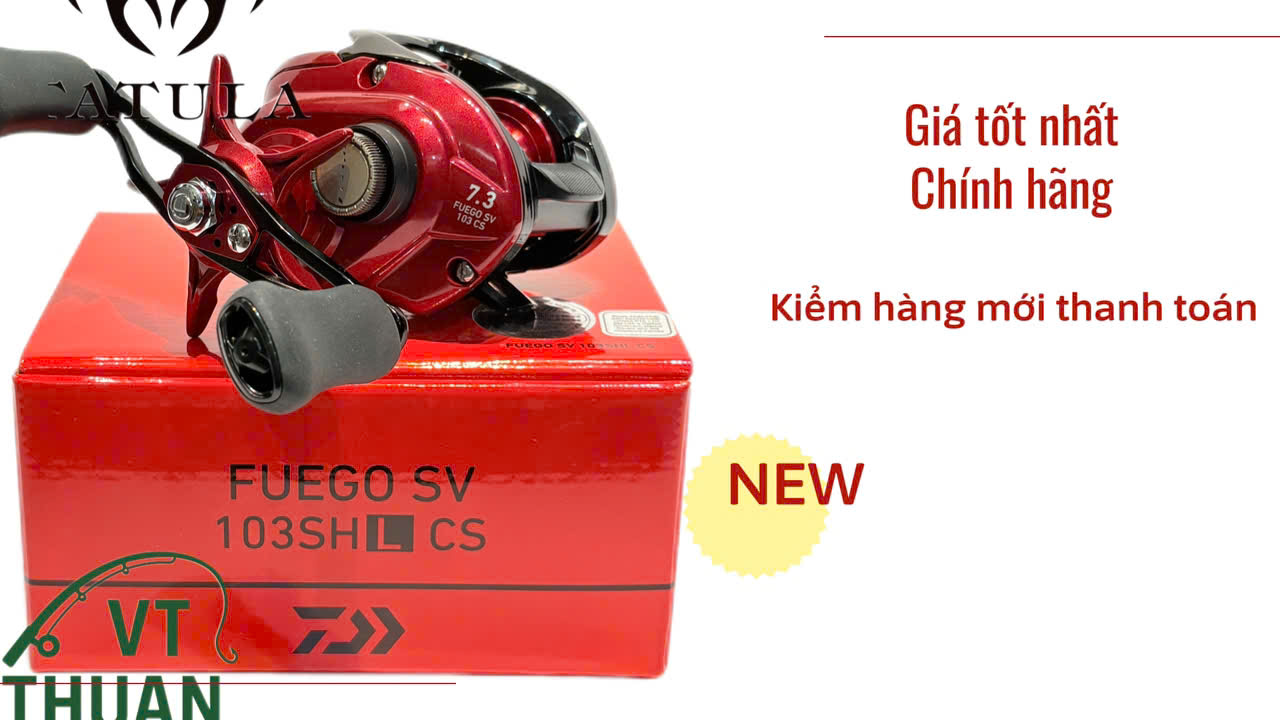 Máy Câu Ngang Daiwa Fuego SV 103SHL CS – Chính Hãng, Giá Tốt Nhất