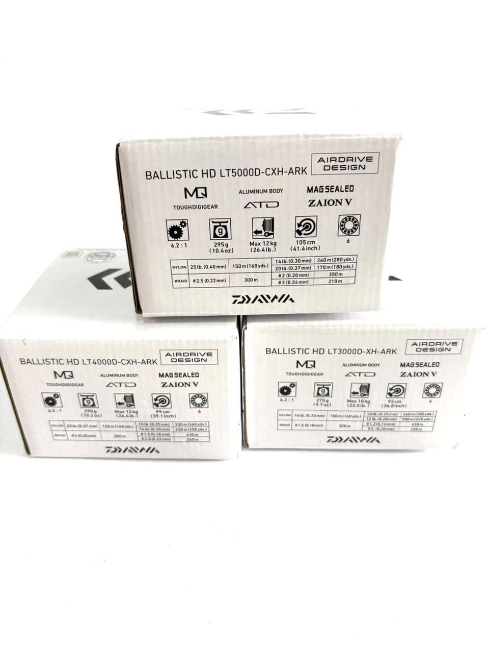 Máy câu Daiwa Ballistic HD NEW 2025 LT 3000D / 4000D / 5000D chính hãng – Chống nước, siêu bền, siêu nhẹ