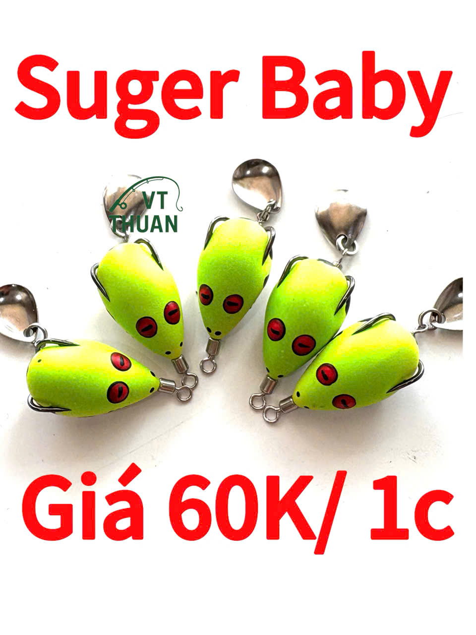 Nhái hơi Suger Baby - Mini - Mồi nhạy - Giá rẻ