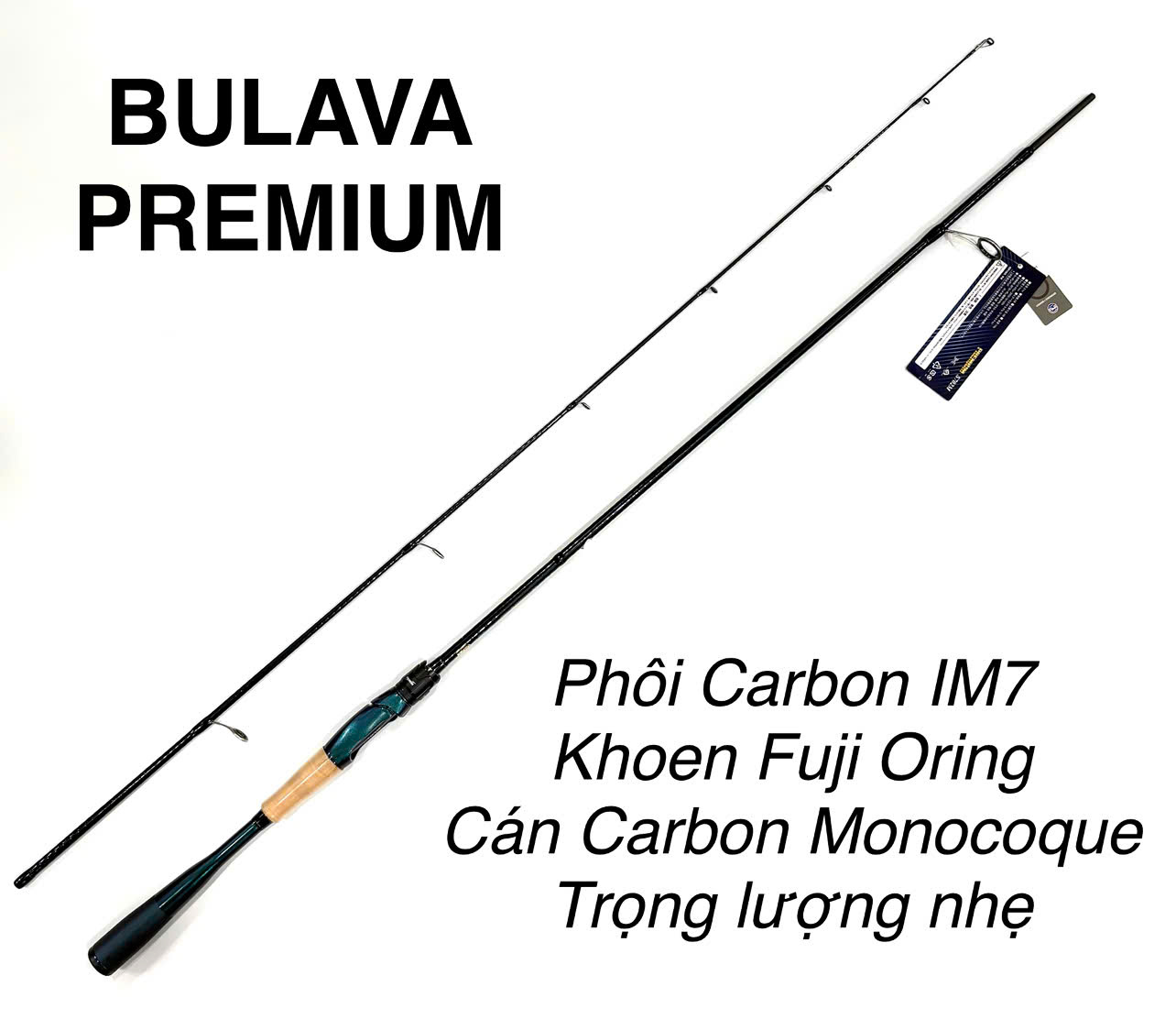 Cần Lure Bulava Premium - Phôi Carbon - Khoen Fuji