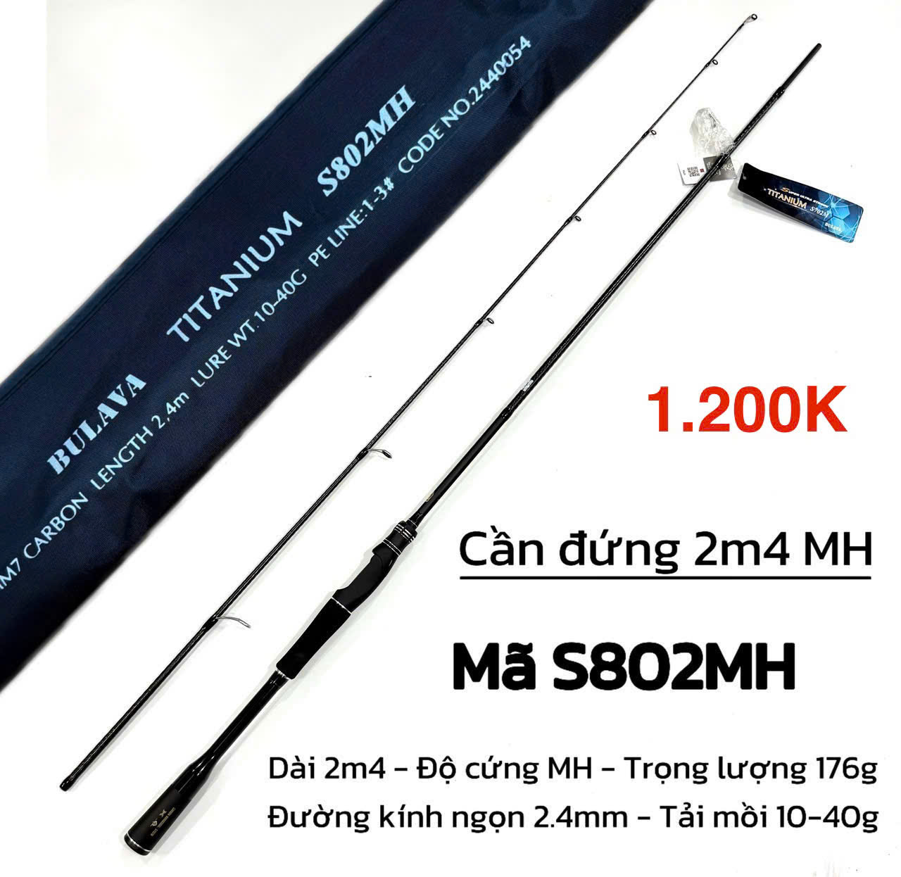 Cần Lure Bulava Titanium Khoen Fuji Oring Chính Hãng