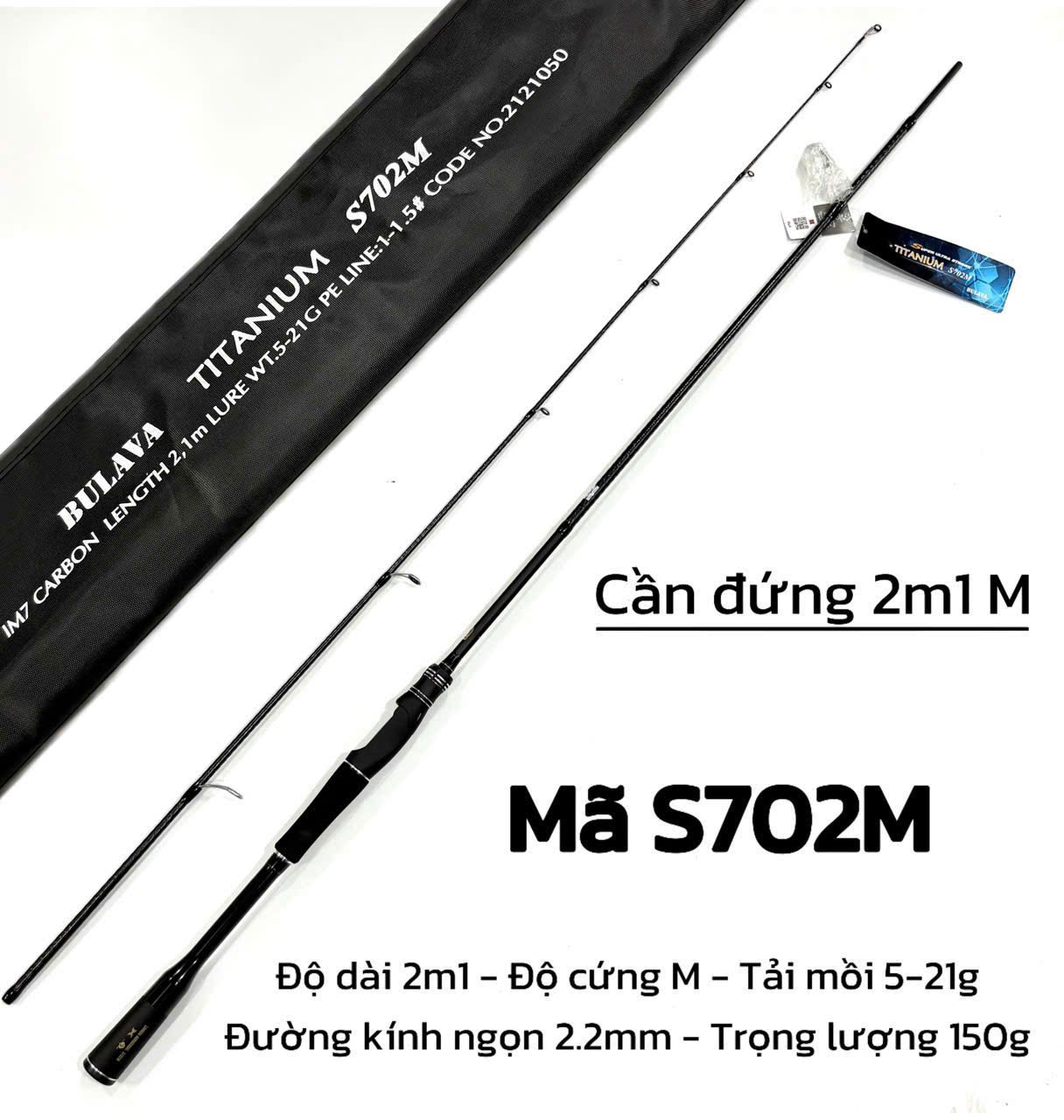 Cần Lure Bulava Titanium Khoen Fuji Oring Chính Hãng