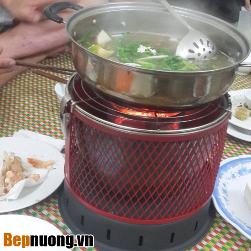 Bếp lẩu nướng vỉa hè bình dân