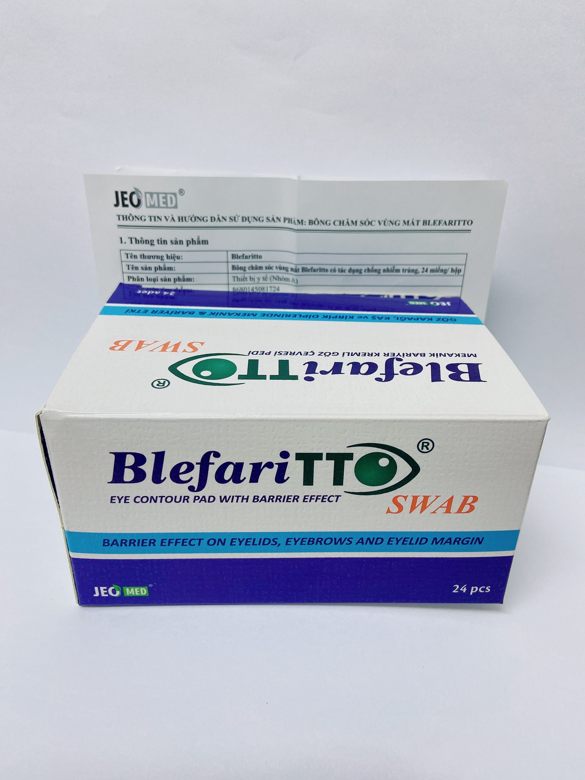 Blefari TTO Swab - khăn swab rửa mắt chuyên dụng, viêm bờ mi. Công Ty ...