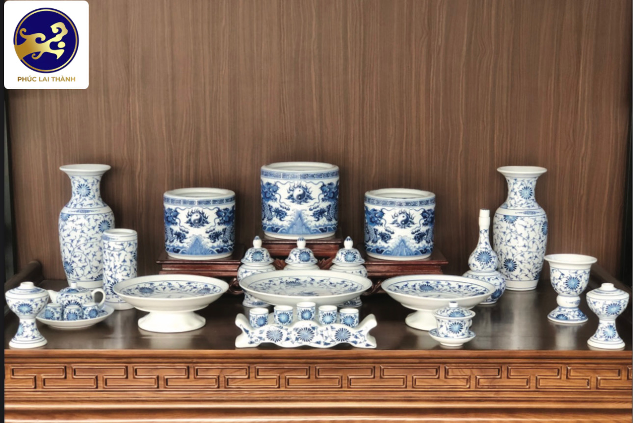 Tuyệt tác bộ đồ thờ Phúc Lộc Hoàng Hoa Cổ