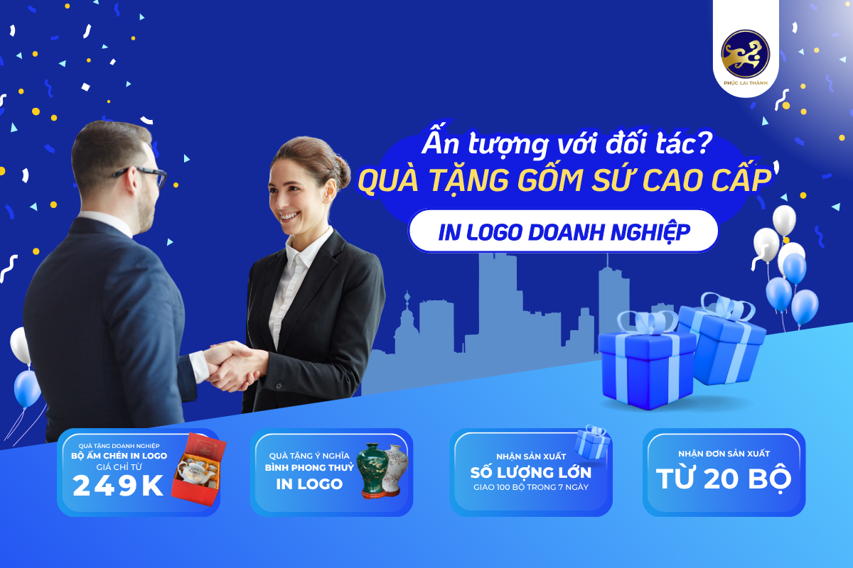 Ấn Tượng Mạnh Với Sếp & Đối Tác – Chọn Quà Tặng Gốm Sứ Cao Cấp In Logo Từ Bát Tràng