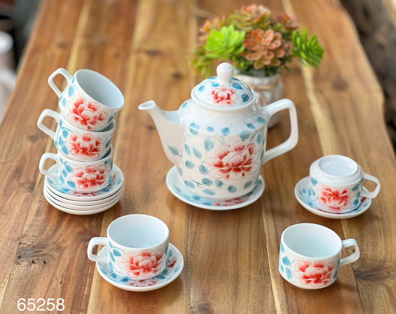 Bộ ấm chén Hoa Phù Dung