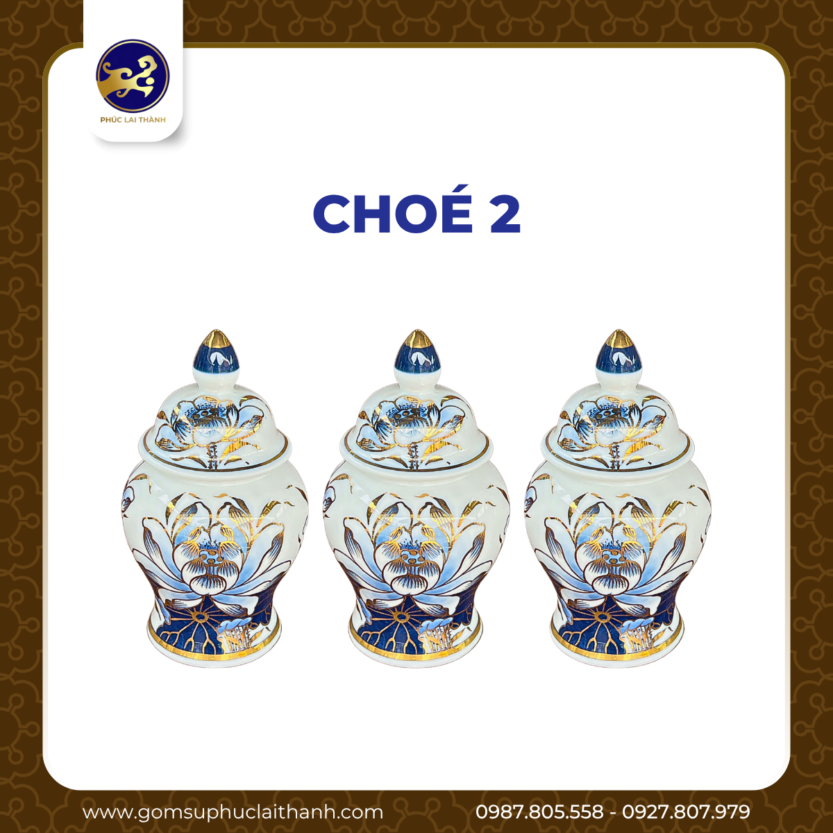 Bộ đồ thờ Bạch Ngọc Liên Hoa Vàng Kim