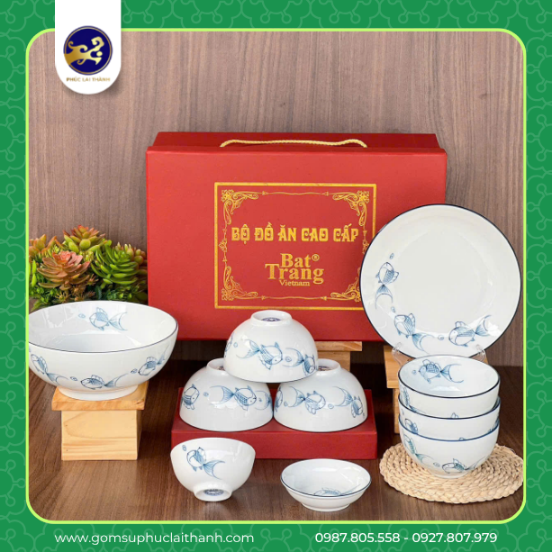 SET QUÀ TẶNG BÁT ĐĨA CAO CẤP