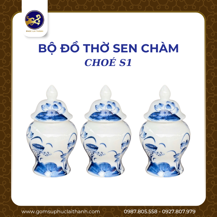 Bộ đồ thờ Sen Chàm