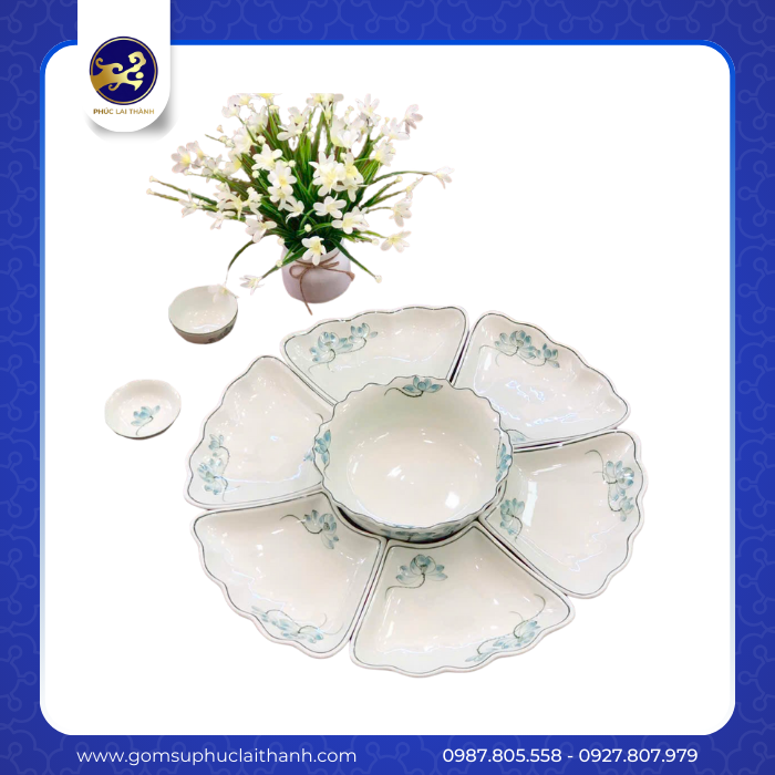 BỘ HOA MẶT TRỜI SEN XANH