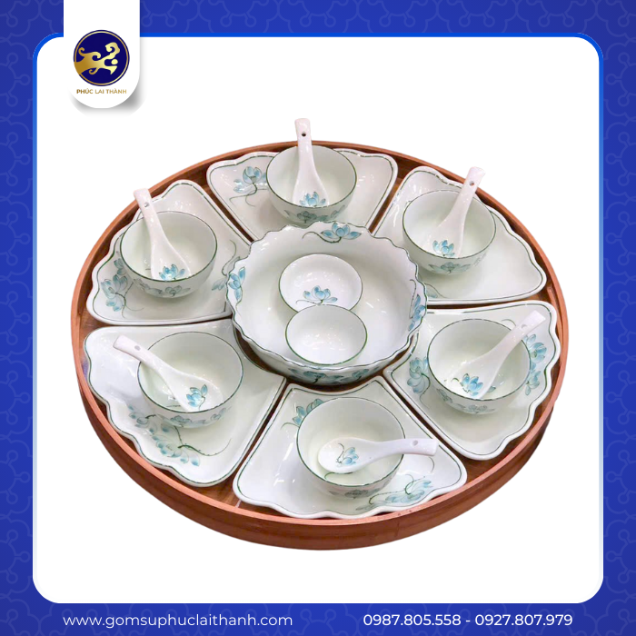 BỘ HOA MẶT TRỜI SEN XANH