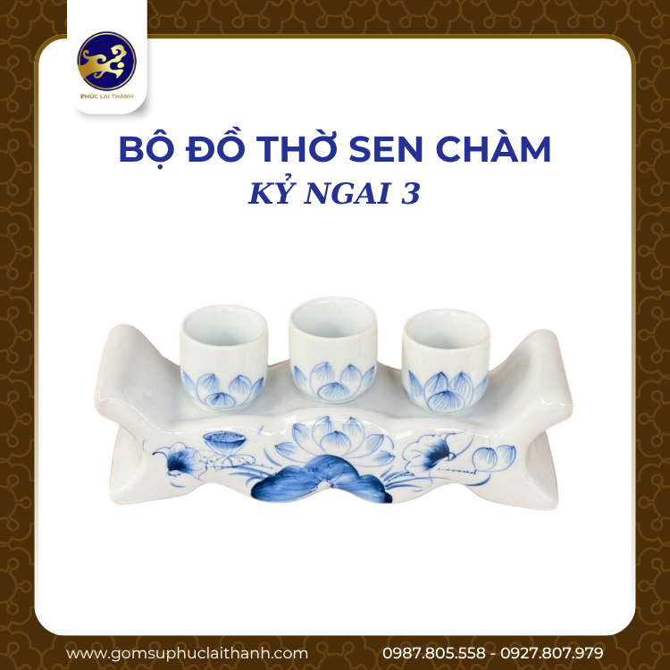 Bộ đồ thờ Sen Chàm