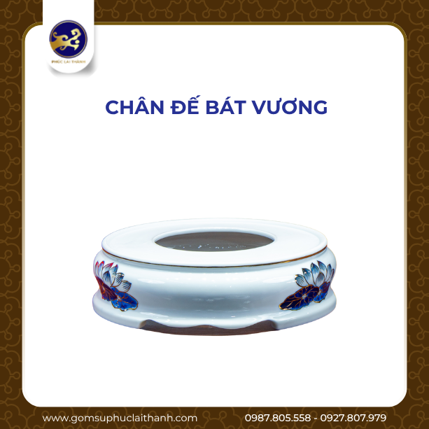 BỘ ĐỒ THỜ SEN CHÀM VÀNG KIM