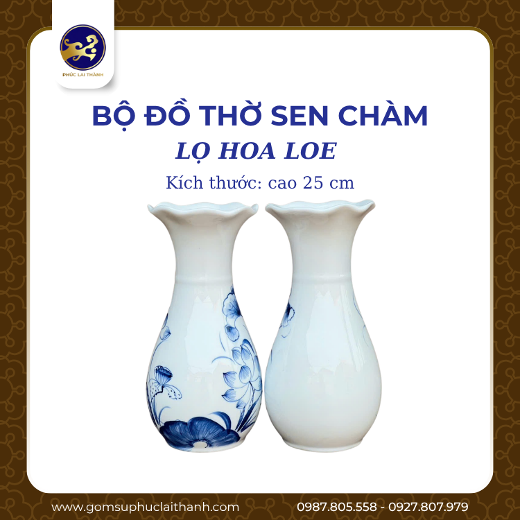 Bộ đồ thờ Sen Chàm