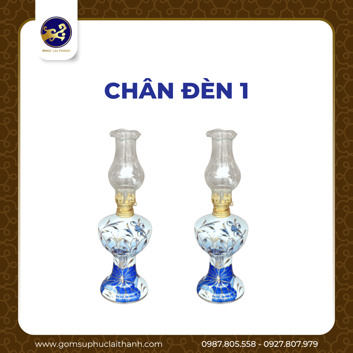Bộ đồ thờ Bạch Ngọc Liên Hoa Vàng Kim
