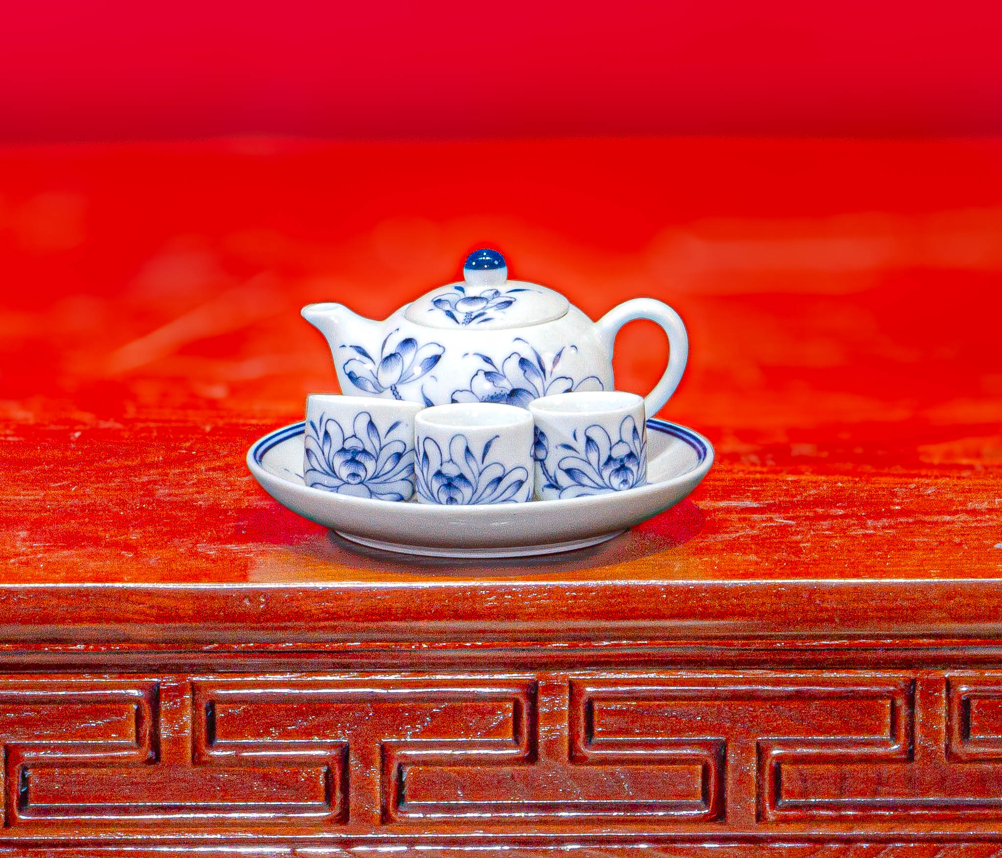 Bộ Tam Trà Bạch Ngọc Liên Hoa