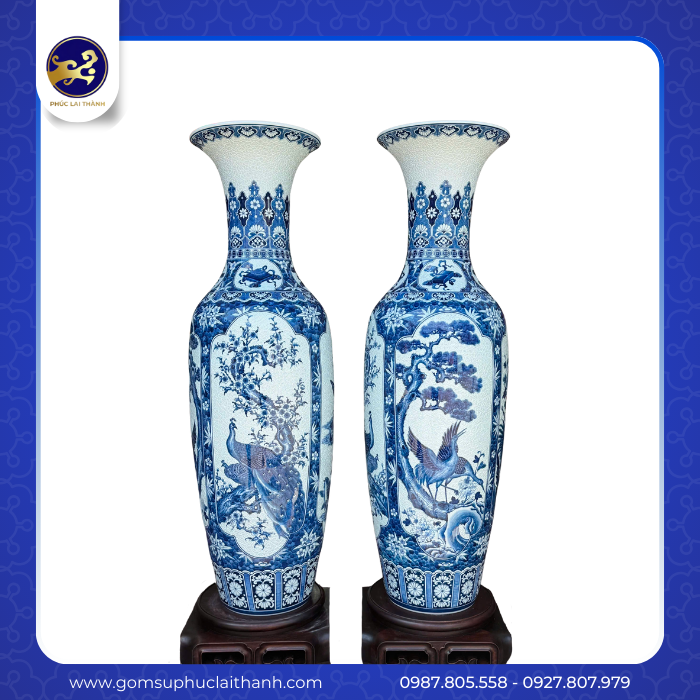 LỤC BÌNH PHÚ QUÝ TỨ BÌNH AN - THÊU HOA DỆT GẤM LONG VÂN