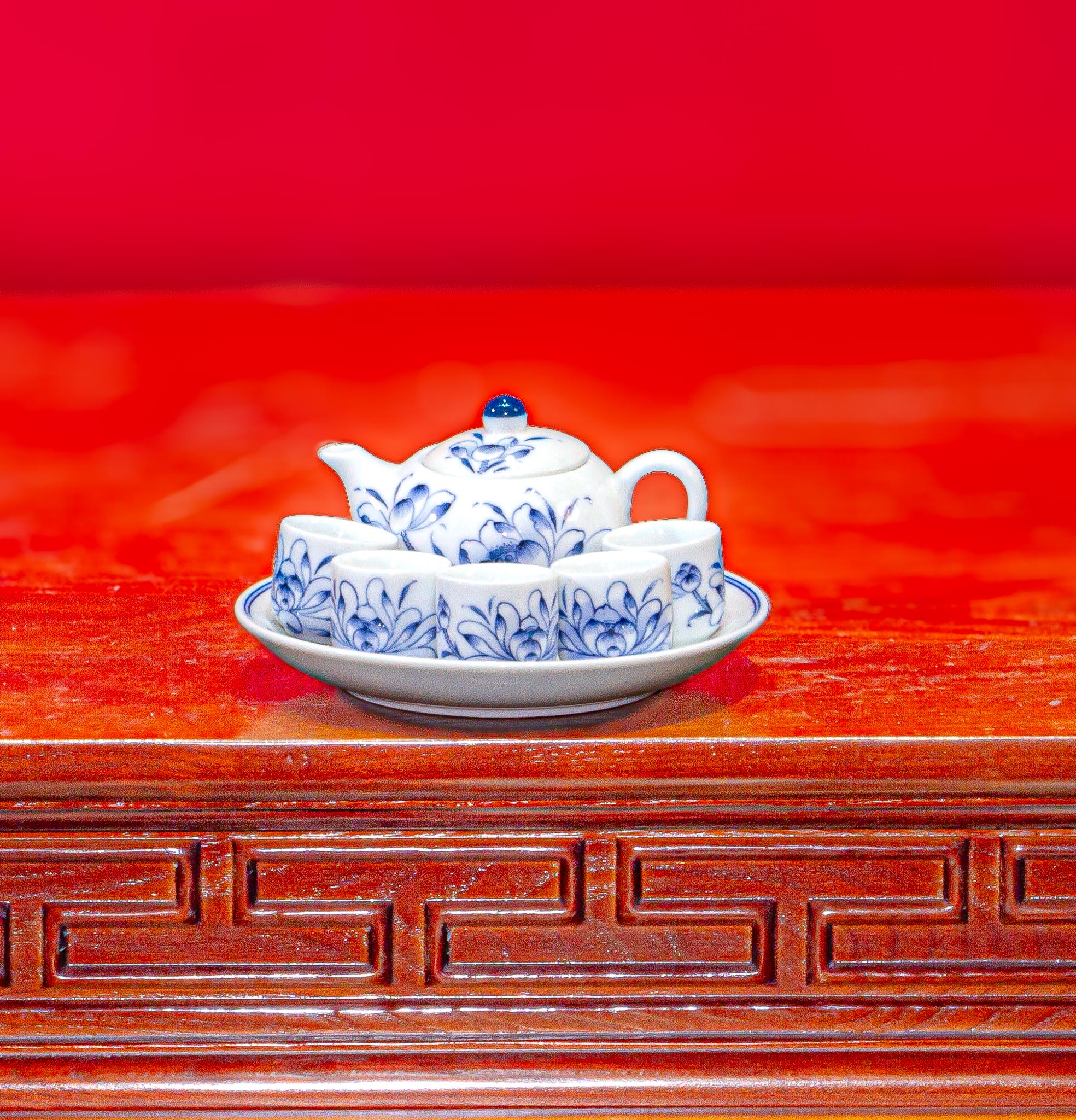 Bộ Ngũ Trà Đạo Bạch Ngọc Liên Hoa