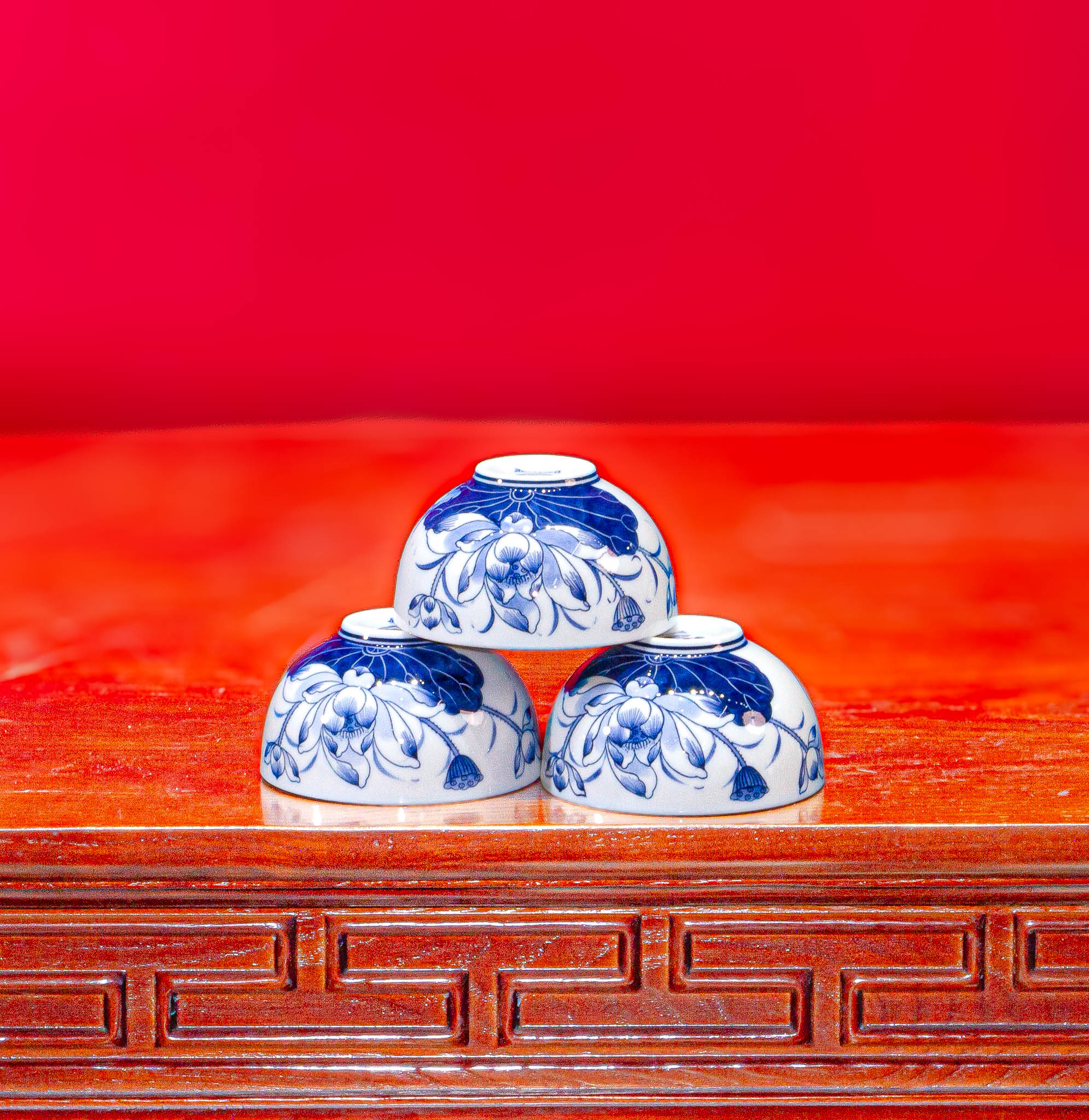 Bát cúng Bạch Ngọc Liên Hoa