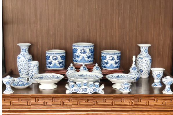 Bộ đồ thờ Phúc Lộc Hoàng Hoa Cổ