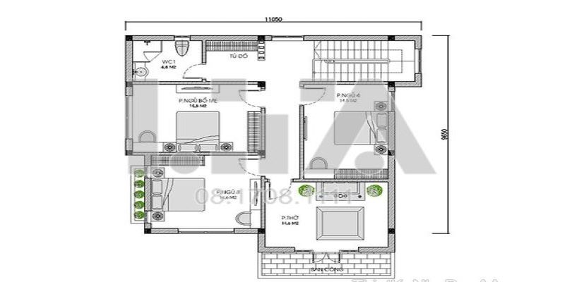 Thiết kế mặt bằng phù hợp với công năng sử dụng