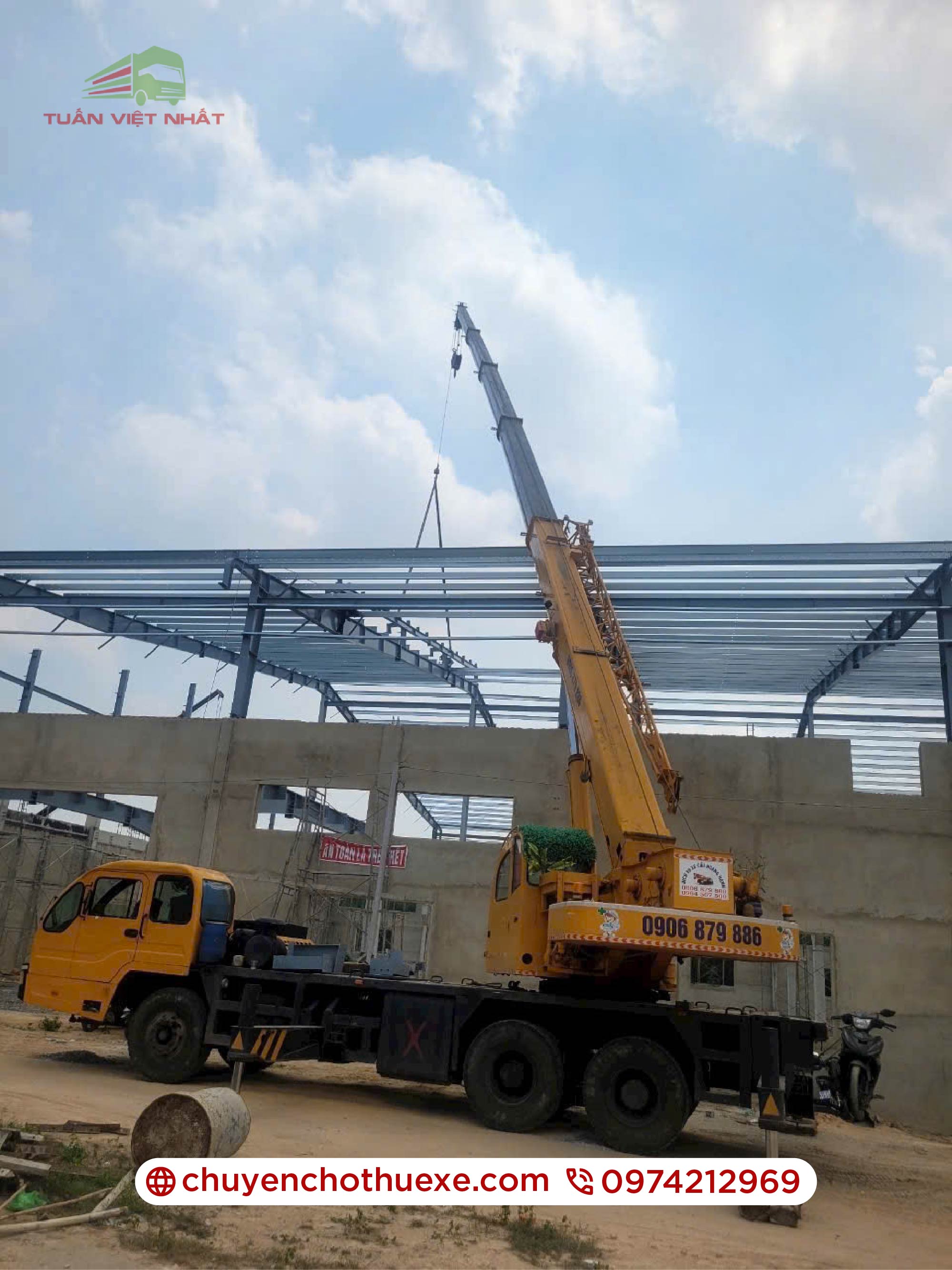 Thuê Xe Cẩu Dĩ An (KCN Sóng Thần, Bình Đường) Giá Tốt, Uy Tín 2025