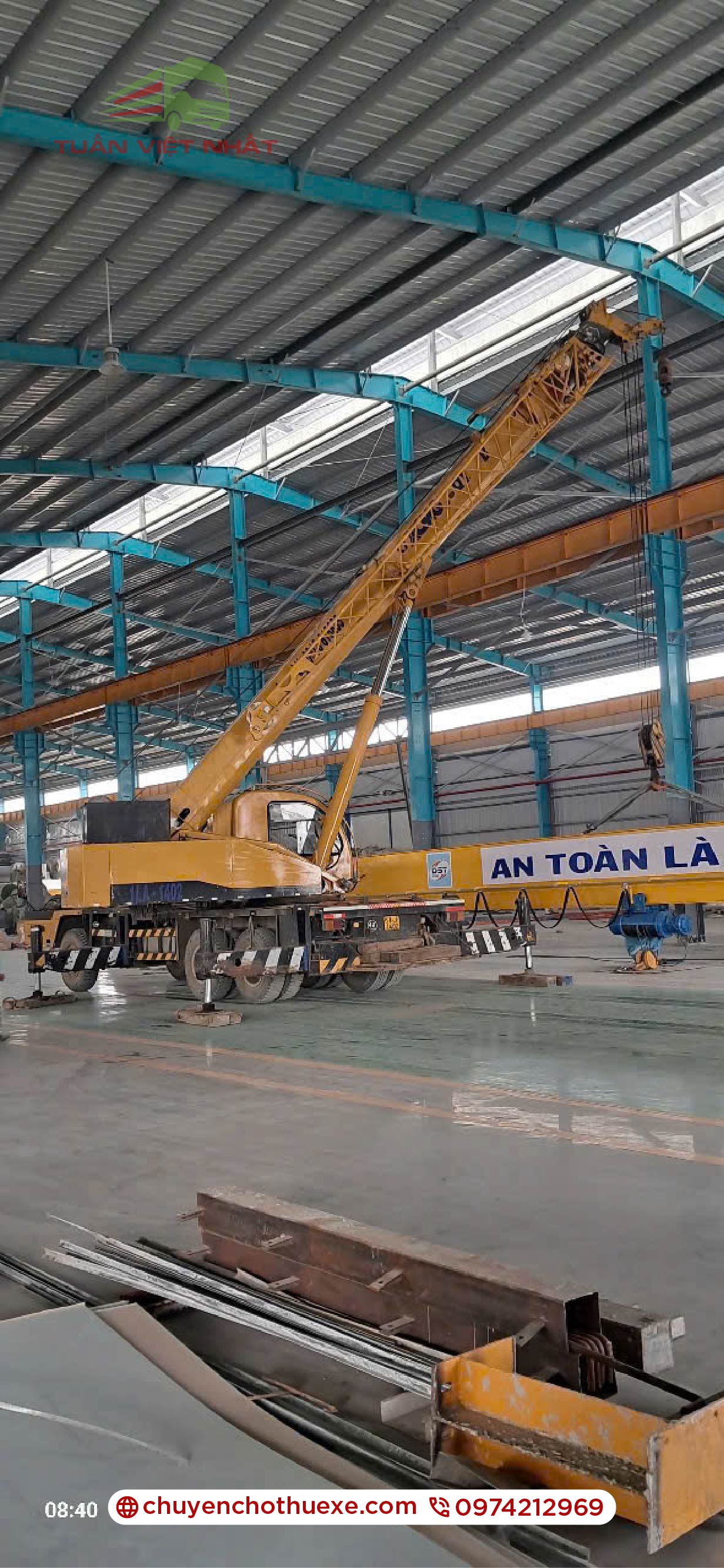 Thuê xe cẩu tự hành Bình Dương - Dịch vụ chuyên nghiệp, giá tốt 2025