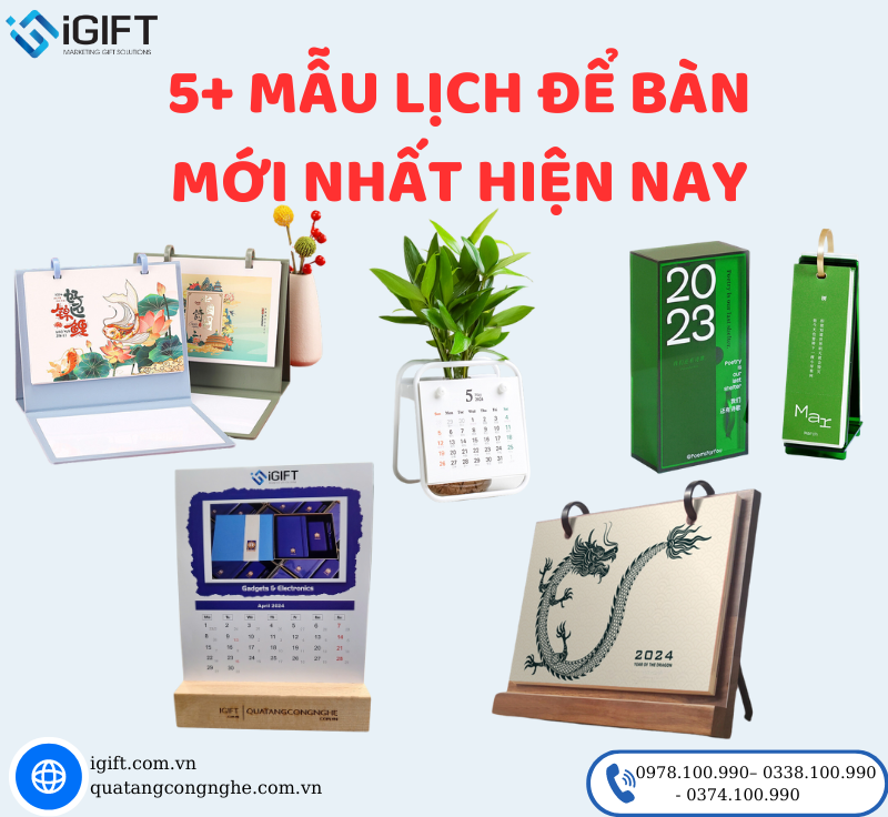 5+ Mẫu lịch để bàn mới nhất - in logo theo yêu cầu tại HCM - Hà Nội