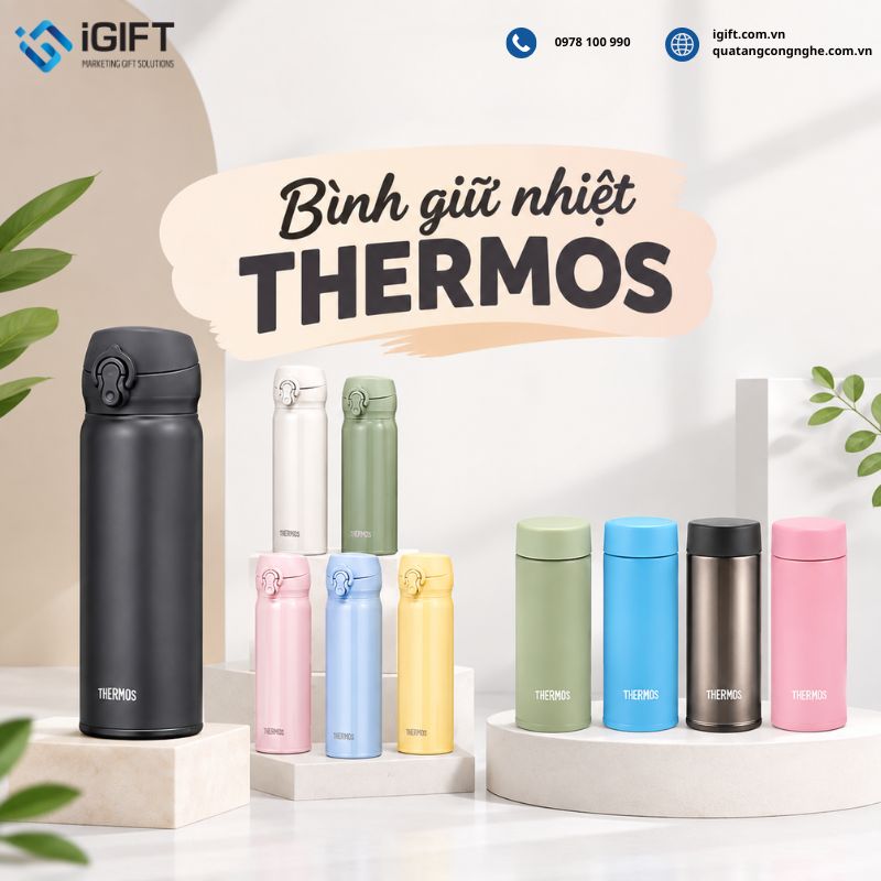Đánh giá chi tiết bình giữ nhiệt Thermos: Của nước nào, có tốt không?