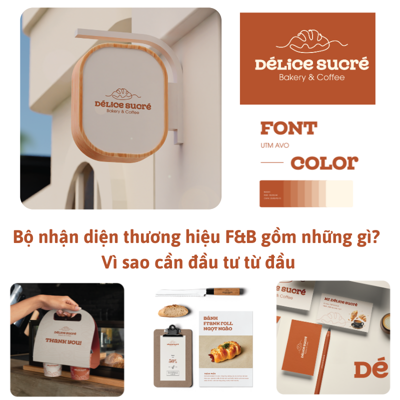 Bộ nhận diện thương hiệu F&B gồm những gì? Vì sao cần đầu tư từ đầu