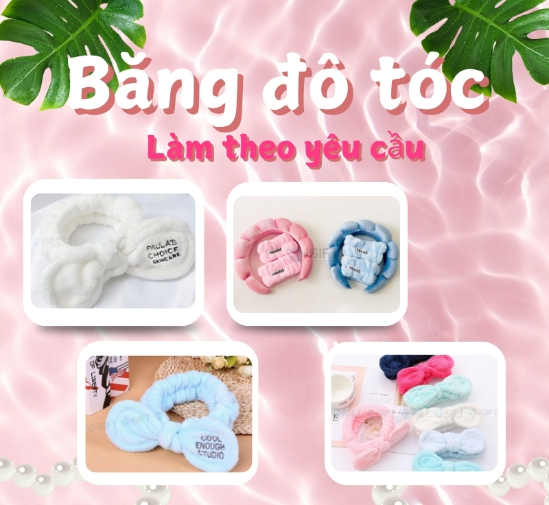 Vì sao băng đô cài tóc in logo được các brand mỹ phẩm lớn lựa chọn?