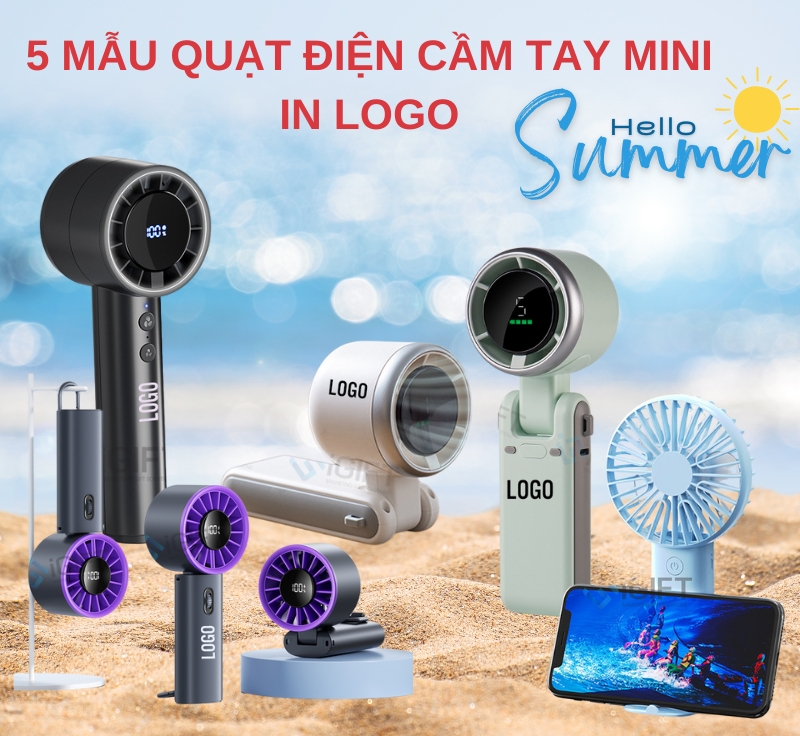 5 mẫu quạt điện in logo cao cấp - Lý tưởng làm quà tặng hè 2025
