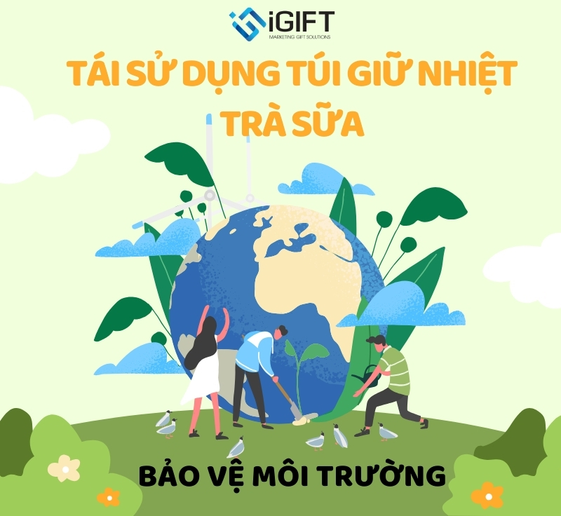 4 món đồ tái sử dụng hữu ích từ túi giữ nhiệt đựng trà sữa