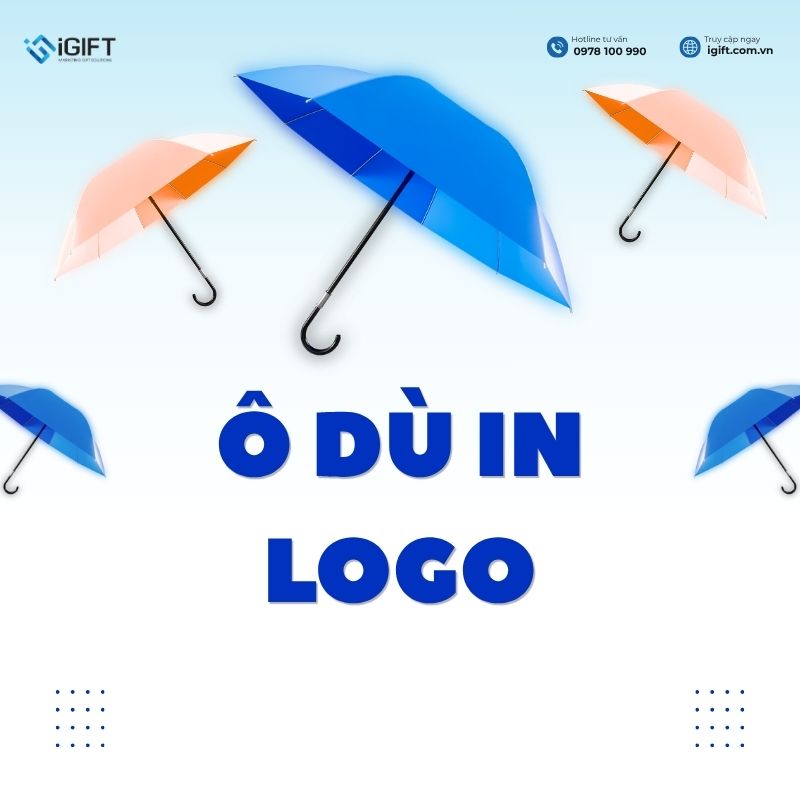 Ô dù in logo - Giải pháp quà tặng thương hiệu bền đẹp