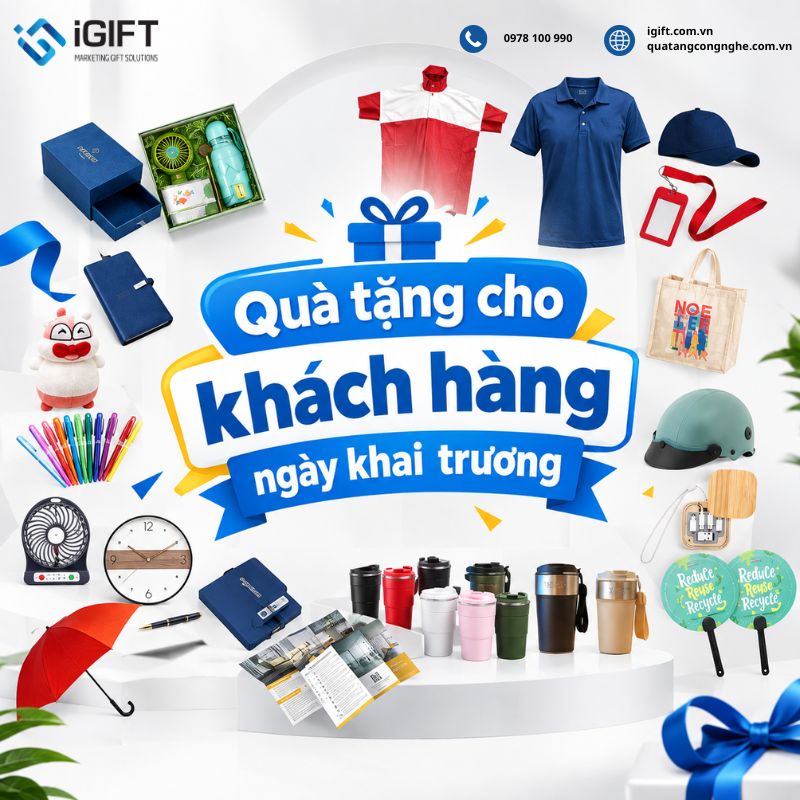 Quà tặng cho khách hàng ngày khai trương ấn tượng, tiết kiệm chi phí