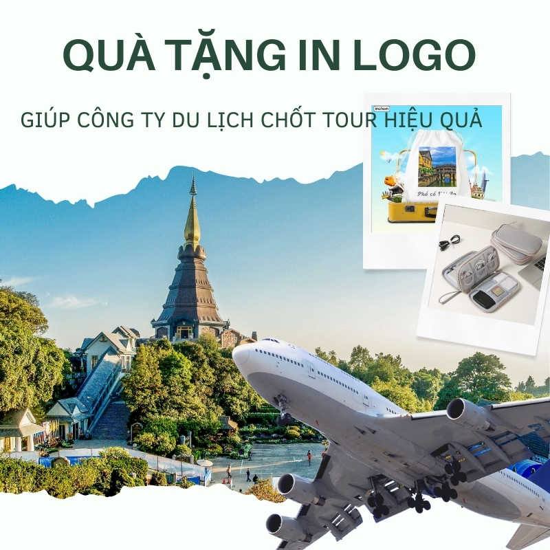 Quà tặng in logo giúp công ty du lịch chốt tour hiệu quả