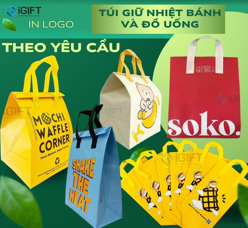 iGIFT - Xưởng sản xuất túi giữ nhiệt đựng trà sữa in logo số 1