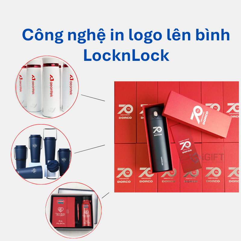 Công nghệ in logo nào bền đẹp trên bình Lock&Lock cho doanh nghiệp?