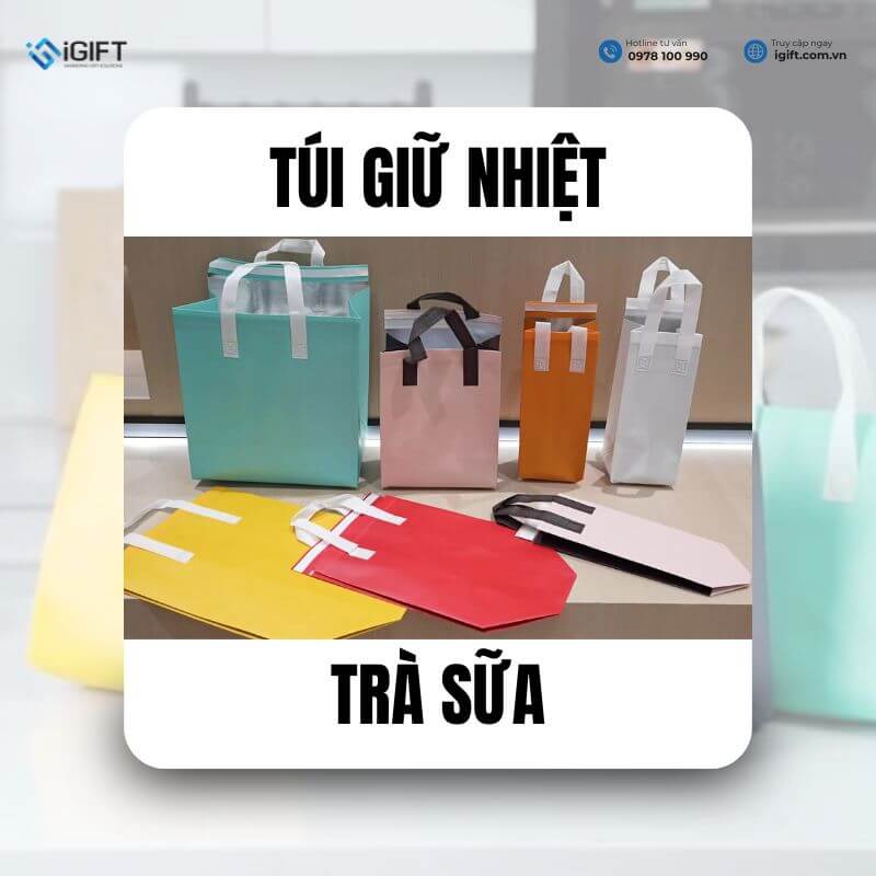 Túi giữ nhiệt trà sữa: Giải pháp "vàng" nâng tầm thương hiệu Take-away