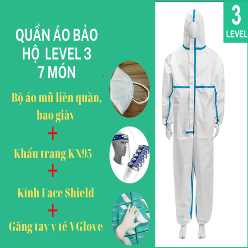 Bộ quần áo phòng dịch 7 món gồm những gì?