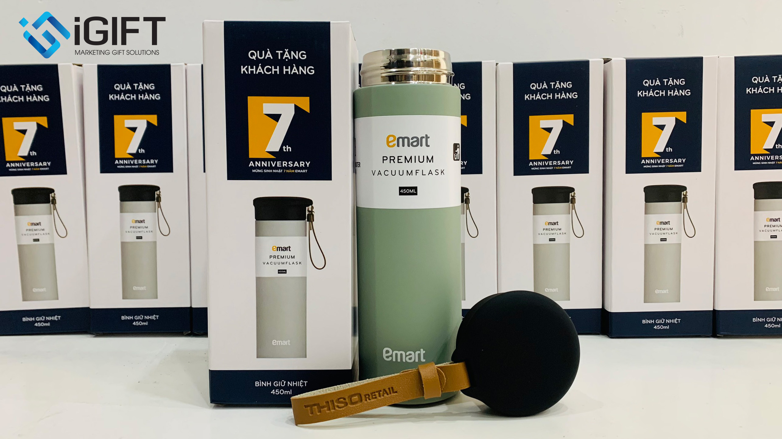 Bình Giữ Nhiệt Cao Cấp Inox 304 In Logo Emart 2 Bình Giữ Nhiệt Cao Cấp Inox 304 In Logo Emart Quà tặng công nghệ doanh nghiệp