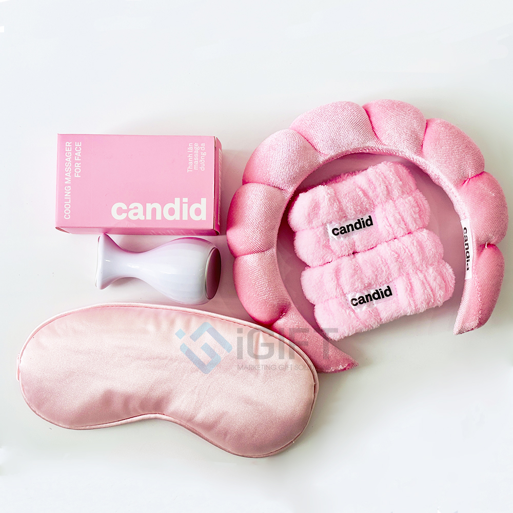 Bộ băng đô thêu logo - Quà tặng khuyến mãi ngành mỹ phẩm 1 Bộ băng đô thêu logo - Quà tặng khuyến mãi ngành mỹ phẩm Quà tặng công nghệ doanh nghiệp