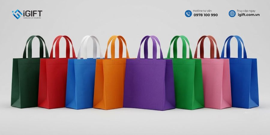 các loại túi vải không dệt in logo - 1