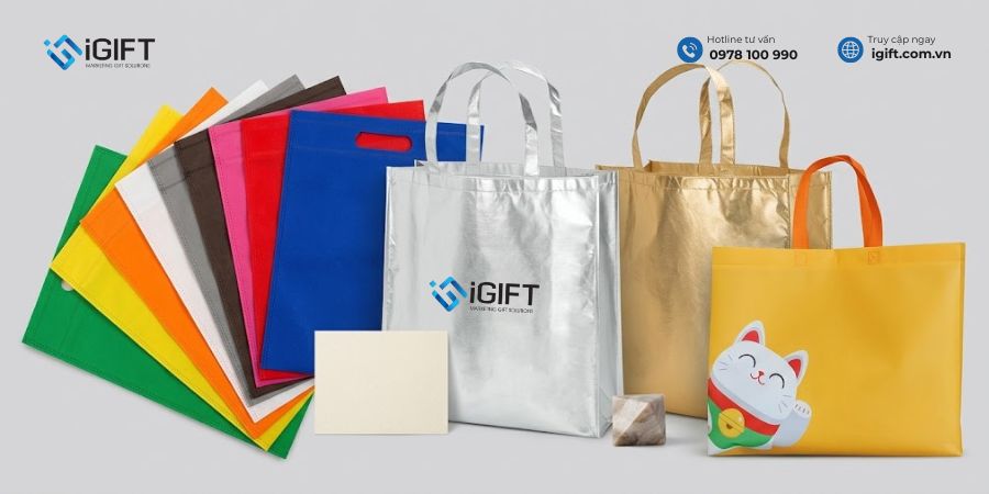 các loại túi vải không dệt in logo - 3